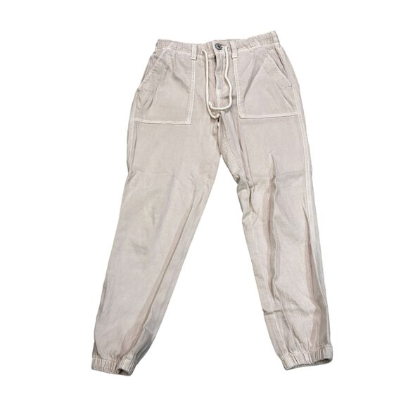 American Eagle Womens Beige Elastic Hem Jogger Pants Size 2 Regular - Picture 1 of 8